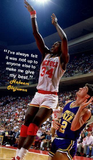 From 1984 to 2002, he played the center position in the national basketball association for the houston rockets and toronto raptors. "I've always felt it was not up to anyone else to make me give my best." - Hakeem Olajuwon ...