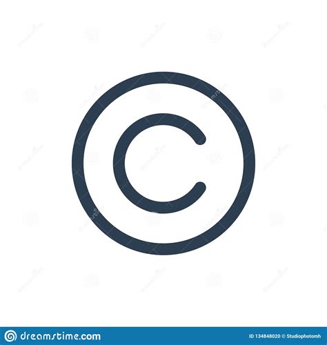 Copyright Symbol Isolated On Transparent Background