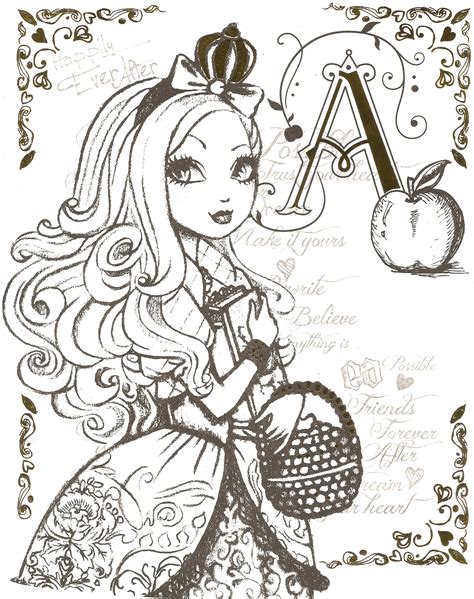 Ever after high kitty cheshire coloring pages. Images For > Coloring Pages Ever After High | Ever after ...