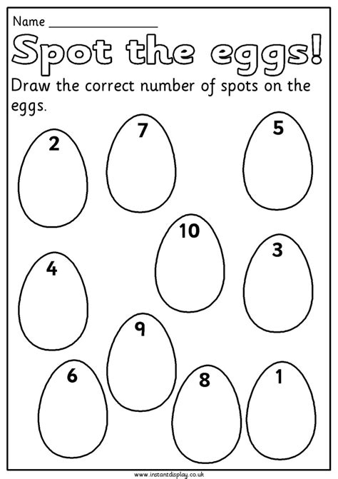 Easter Mathematics Worksheets For 1st Grade