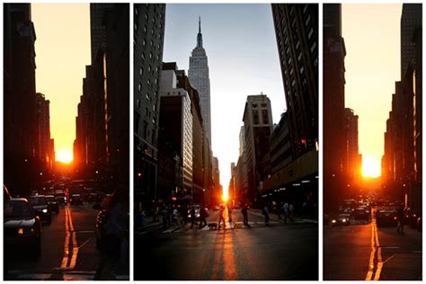 Manhattanhenge El Sol Alineándose Con Manhattan Taringa