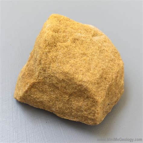 Yellow Brown Sandstone Sedimentary Rock Mini Me Geology