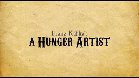 A Hunger Artist By Franz Kafka Full Audiobook Short Story Youtube