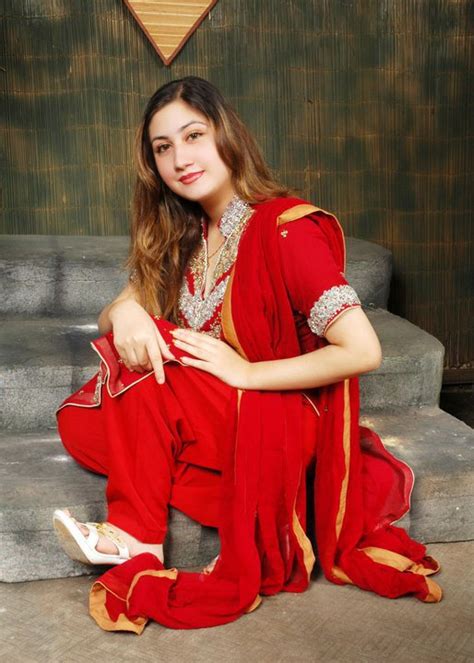 The Best Artis Collection Urooj Mohmand Cute Pashto Young Singer Latest Hq Red Dress Pictures