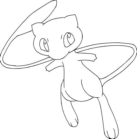 Imprime Et Colorie Ce Coloriage Pok Mon Mew Coloriage Pokemon The Best Porn Website