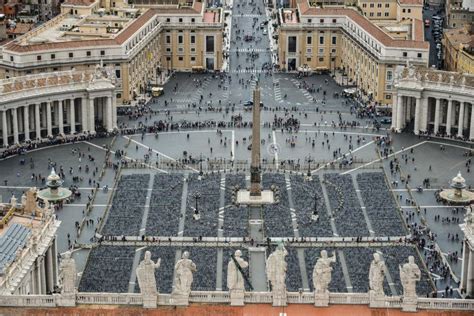 Aerial View Of Vatican City Stock Photo Image Of Building Column