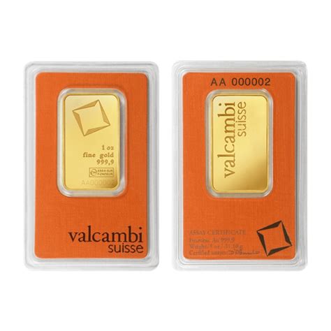 Valcambi 1 Oz Gold Bullion Bar Buy Gold Online