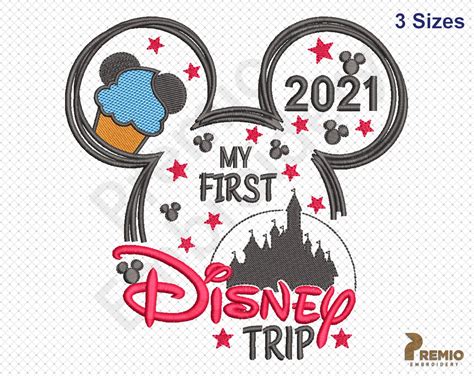 Disney Trip Embroidery Design Disney Mickey Embroidery Design Disney