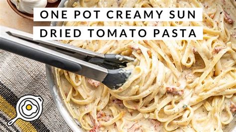 This incredibly fast and easy creamy sun dried tomato pasta cooks in 30 minutes and uses just one pot. One Pot Creamy Sun Dried Tomato Pasta - YouTube