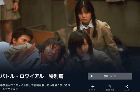 映画『バトル・ロワイアル 特別篇』を無料視聴できる動画配信サービスと方法 mihoシネマ