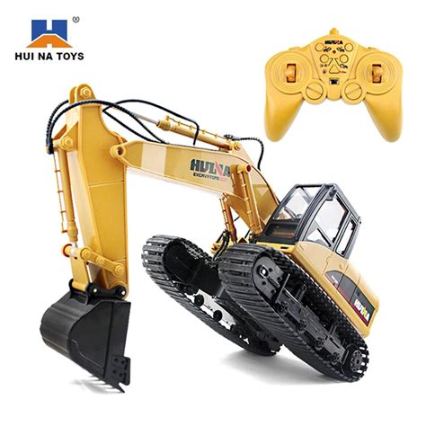 Huina 1550 Remote Control Excavator Toys 15ch Metal Excavator Charging