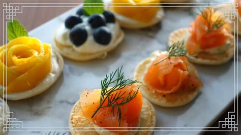 Super Easy Canapé Recipe Sweet And Savory Blinis Resep Mudah