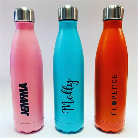 Custom Print Insulated Metal Water Bottle in Matt Finish - 500ml/17 oz