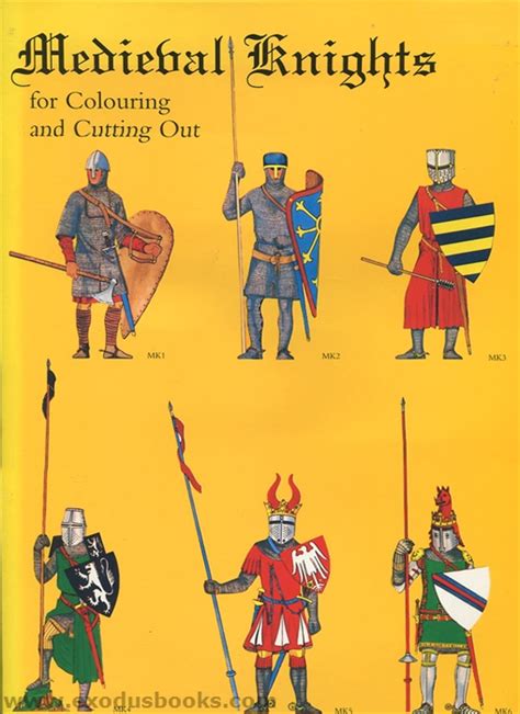 Medieval Knights For Colouring And Cutting Out Exodus Books