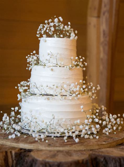 Baby S Breath Inspired Wedding Cake Dream Wedding Cake Simple Wedding Cake Wedding Cakes