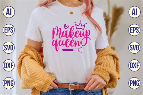 Makeup Queen Svg Graphic By Sadiqul7383 · Creative Fabrica