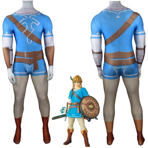 The Legend Of Zelda Breath Of The Wild Link Cosplay Costume Jumpsuit