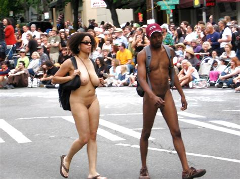 Nude Black Couple At Fremont Solstice Parade 5 Pics