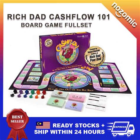 Cashflow 101 Rich Dad Poor Dad Robert Kiyosaki Board Game Fullset