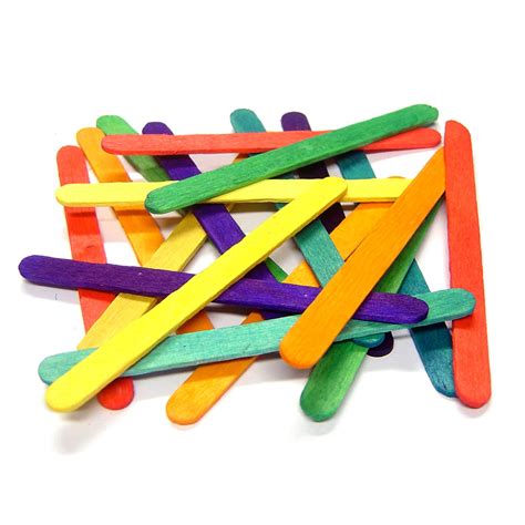 Coloured Lollipop Sticks Small 114mm X 10mm Pack Of 1000 Mb7068