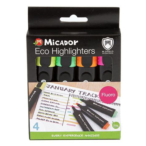 Zmimsthlpk4 Micador Eco Highlighters Asst Kookaburra Educational