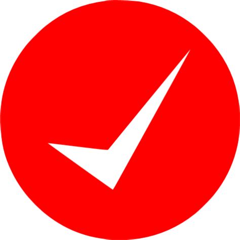 Red Check Mark 11 Icon Free Red Check Mark Icons