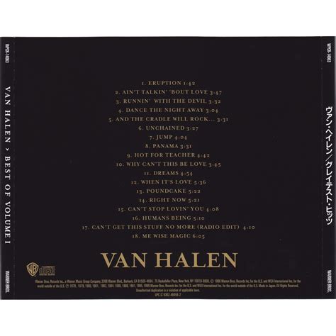 Best Of Volume 1 Van Halen Mp3 Buy Full Tracklist
