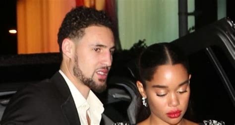 klay thompson wife laura harrier picture of klay thompson with his girlfriend laura harrier at