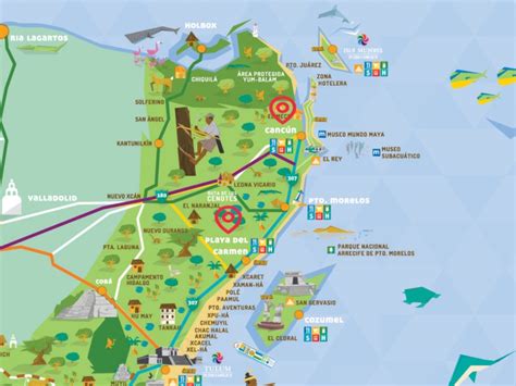 ¿dónde Queda Playa Del Carmen Mapa 8 Guías Mapas Turísticos