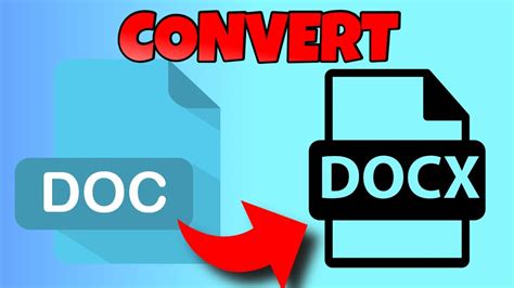 How To Convert Doc To Docx Youtube