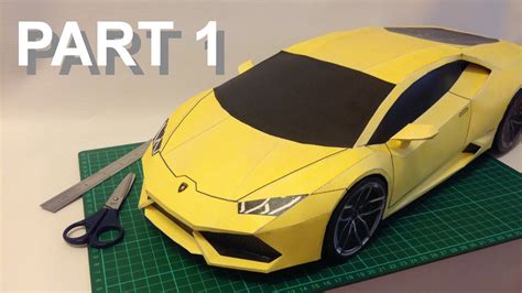 Paper Craft Car Lamborghini Huracan Template Download