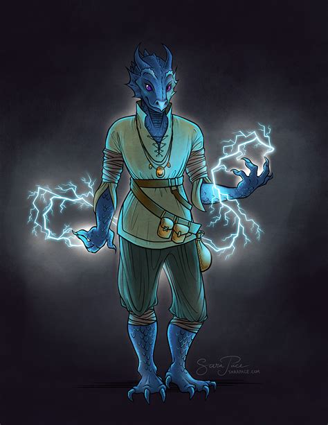 Lirael Blue Dragonborn Druid Commission Dnd Dragonborn Dungeons