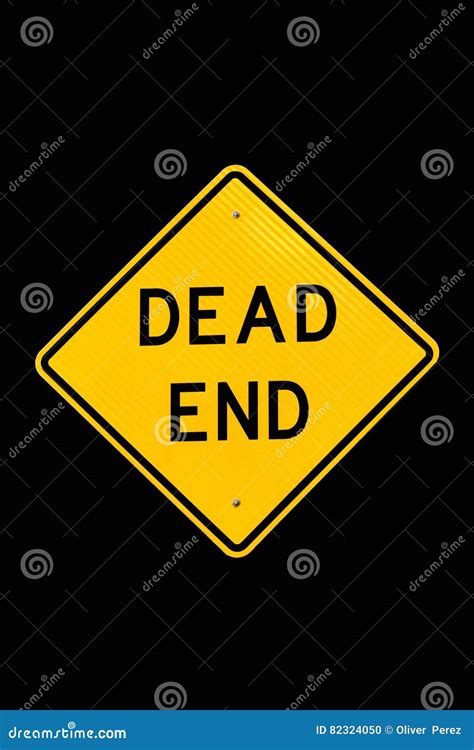 Dead End Street Sign Isolated Stock Photo Image Of Posted Dead 82324050