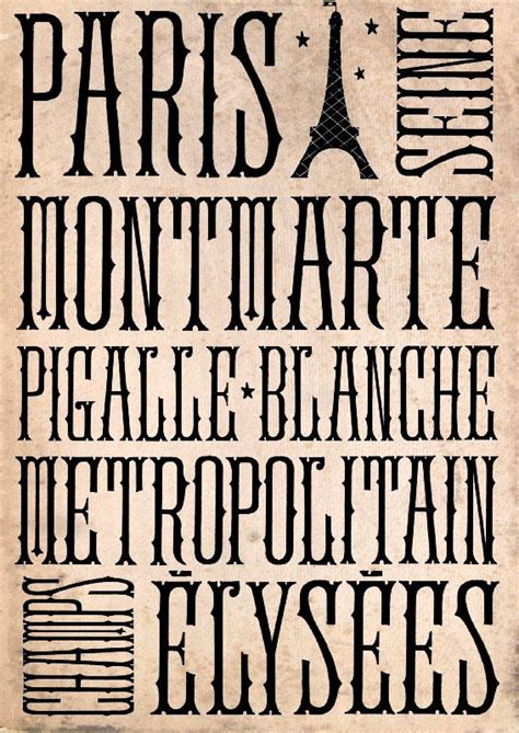 Paris Original Artwork Typography Art Print By Artretro On Etsy 1700 Typography Art Print
