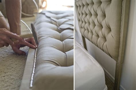 Sarah M Dorsey Designs Tufted Headboard With Nailhead How To