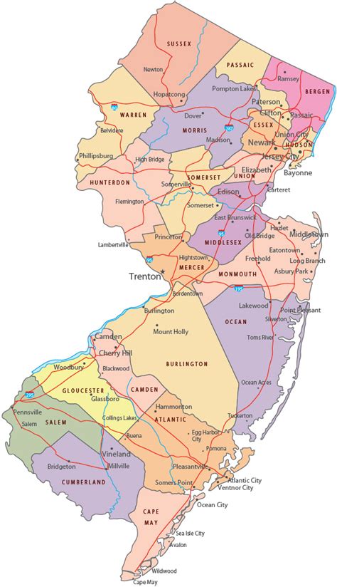 New Jersey Political Map
