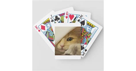 Cute Pussy Cat Bicycle Playing Cards