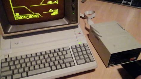 Apple Iie Platinum Floppy Drive Test With Aztec Game Youtube