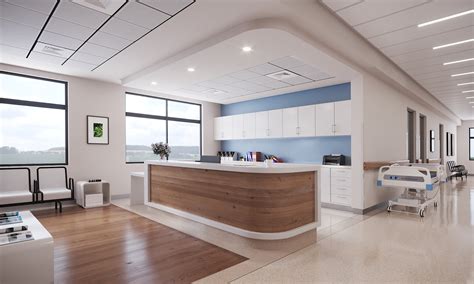 medical center rendering reception room artistic visions