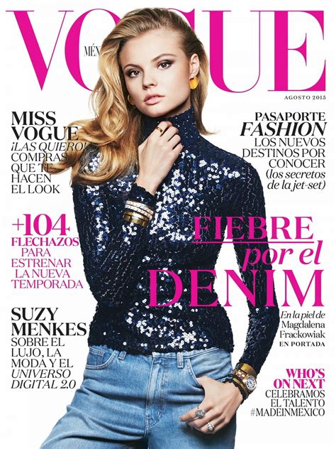 Magdalena Frackowiak Vogue Magazine Mexico August 2015 Issue Celebmafia