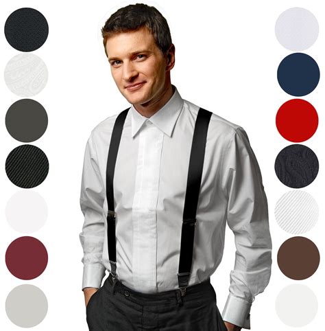 Holdem 100 Silk Suspenders For Men Clip End Dress Tuxedo Etsy