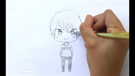 How To Draw A Chibi Boy Youtube
