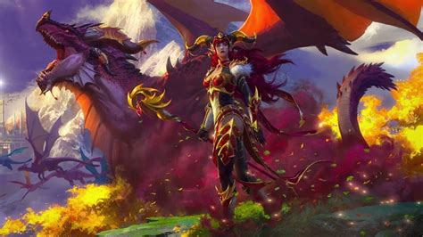 Interesting Game Reviews Watch WoW Dragonflight Alexstrasza Art Come To