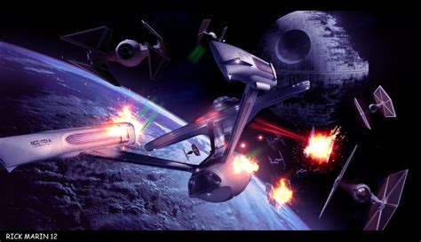 Amazing Star Wars Star Trek Crossover Artwork