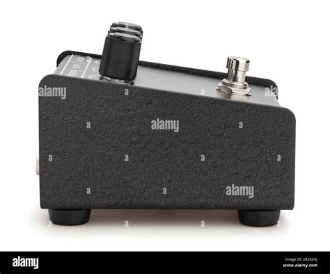 Guitar Distortion Pedal Path Isolated On White Stock Photo Alamy