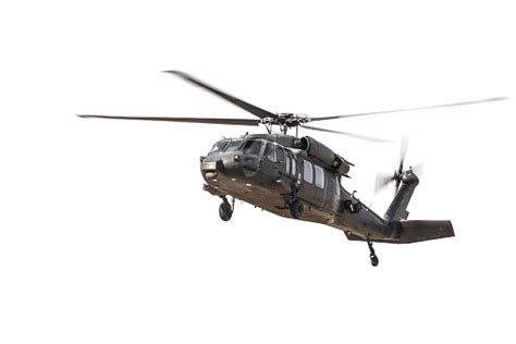 Military Helicopter Isolated On White Stock Photo Download Image Now