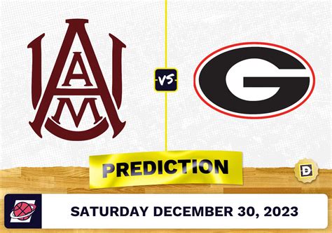 Alabama Aandm Vs Georgia Prediction Odds College Basketball Picks 12