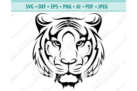 Roaring Tiger Svg Png Eps Dxf Vector Clipart Tiger Svg Cutting Files