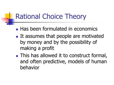 Ppt Rational Choice Theory And Deterrence Theory Powerpoint