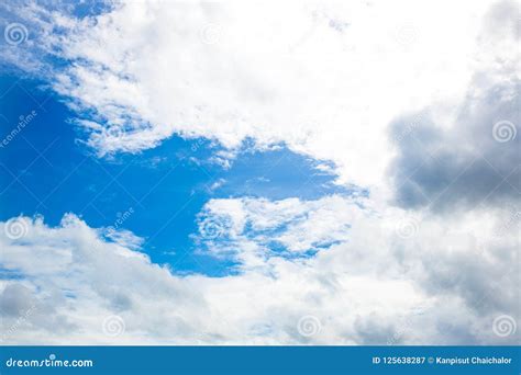 Blue Sky With Clouds Backgroundsky Daylight Natural Sky Composition